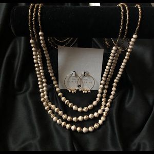 Multi Strand Necklace & Earring Set